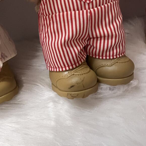 Vintage 1986 Wendys Furskins Collectible 7” Teddy Bear Plush Lot Of 4 Bears - Picture 7 of 11